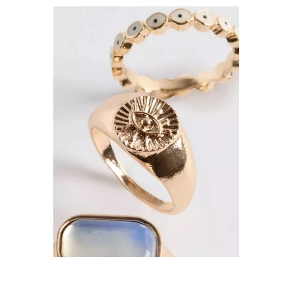 Torrid Elegant Gold Tone Women's Ring Set - Picture 3 of 4